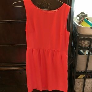 J. Crew Factory coral/red dress